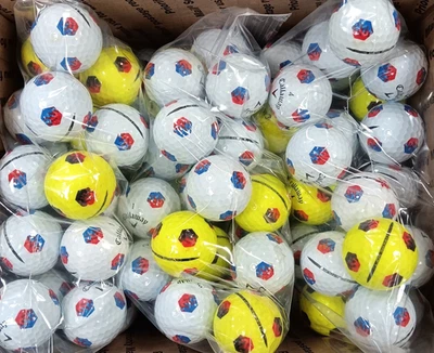 90 RARAS AAA Callaway TRUVIS • FiRE & iCE + VOLCÁNICAS • ¡Buenas pelotas de golf cromadas 3A! Foto 1 de 4