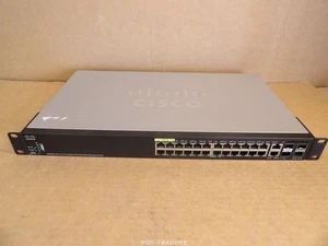 Cisco SG350X-24P-K9 V06 24-Port Gigabit PoE Managed Switch - INCL RACK EARS - Zdjęcie 1 z 8