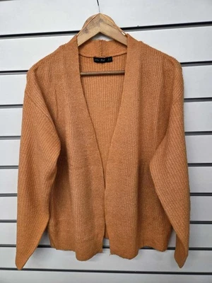 LADIES F&F ORANGE EDGE TO EDGE SLOUCHY CARDGIAN SIZE UK 6 (REF 664) - Image 1 of 2