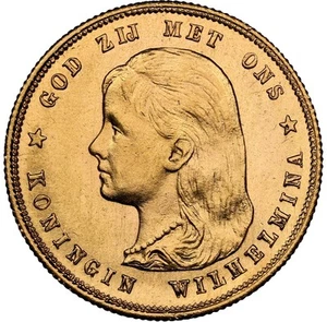 Netherlands - 1897 Wilhelmina 10 Gulden - NGC MS65 - SUPERB COLOR & QUALITY! - Picture 1 of 4