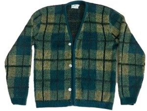 True Vintage Campus Orlon Mohair Strickjacke Pullover Cobain Fuzzy RAR 50er 60er - Bild 1 von 10