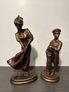 Vintage Austin Sculpture "St. Andrews Breeze" And “Caddy” - Picture 1 of 3