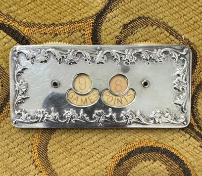 Antique Victorian Whiting Sterling Silver Whist Game Score Counter – late 1800's - Image 1 of 4