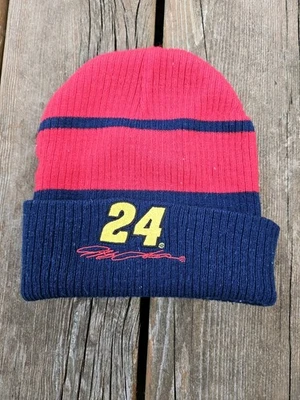 De colección Nascar Sombrero Adulto Negro Gorro Medias Gorra Jeff Gordon Grunge Patinador Y2K Foto 1 de 3