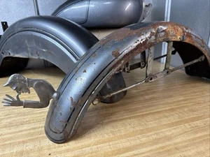 Harley-Davidson AMF Super Glide Shovelhead Tank Fenders OEM 1974 Patina Rat Bike - Picture 1 of 19