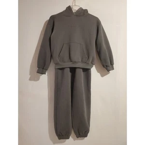 Comfrt Signature Soft Hoodie Sweatpants Lounge Set Big Kids Size L Gray Pockets - Picture 1 of 13