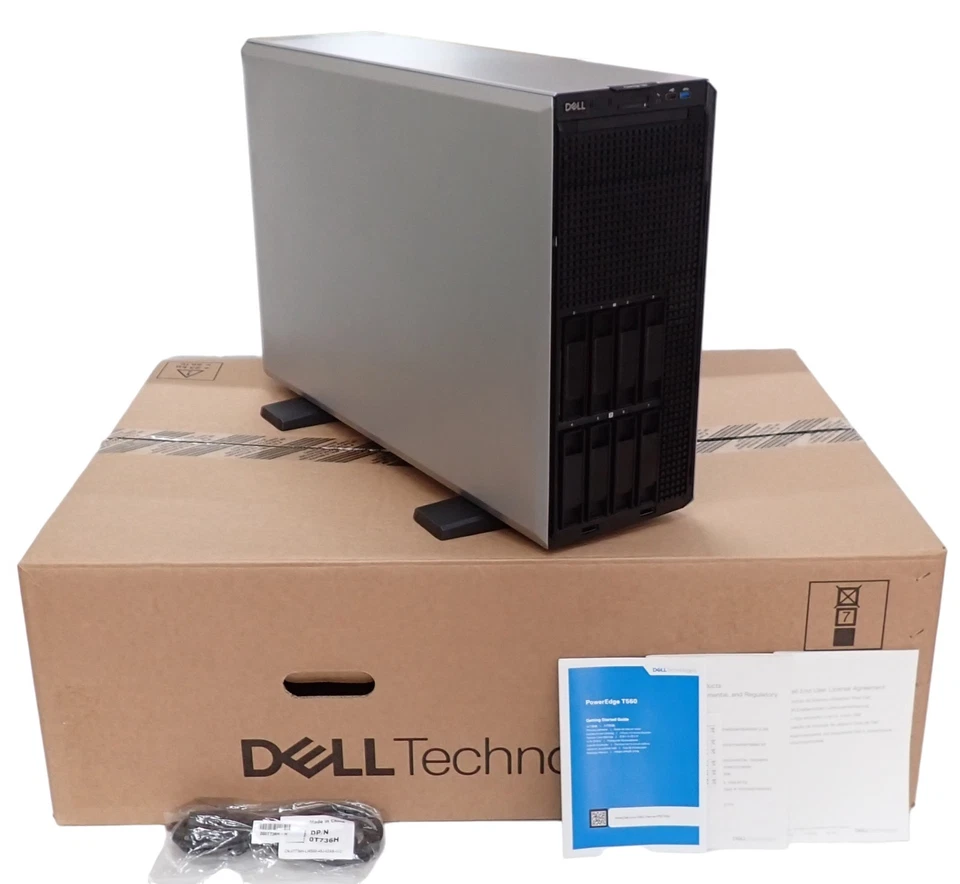 NEW Dell PowerEdge T560 2x 4/5th Gen Scalable CPU 16-DIMM 8-Bay CTO Tower Server - Image 1 of 4