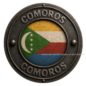 Pegatina Vinilo Decorativo Bandera Comoras #S 046 - Dos Piezas - Imagen 1 de 1