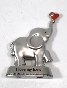 X3 I love my hero ALWAYS REMEMBER YOU ARE LOVED Elephant figurine Ganz mini - Picture 1 of 13