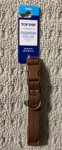 Top Paw verstellbares modisches Hundehalsband KLEIN 10-14 Zoll - Leder/türkis - NEU!! - Bild 1 von 7
