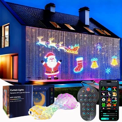 LUCI PER ESTERNO LUMINOSE SMART LED 3M APP BLUETOOTH GGB NATALE ESTERNO IP65 DIY - Immagine 1 di 4