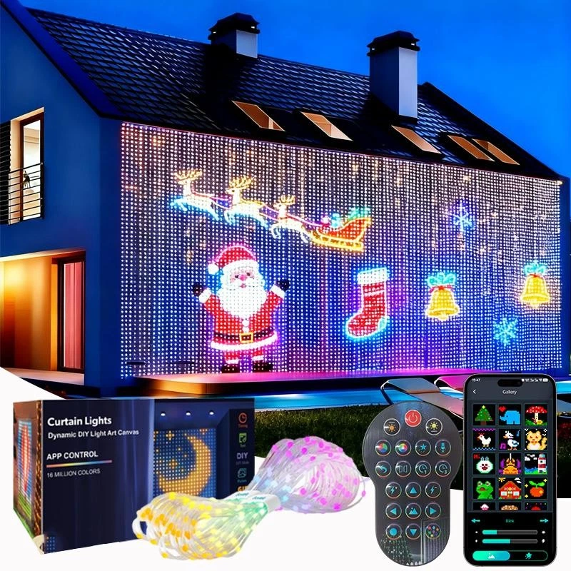 LUCI PER ESTERNO LUMINOSE SMART LED 3M APP BLUETOOTH GGB NATALE ESTERNO IP65 DIY - Immagine 1 di 4