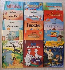 15 Disney Gallery Twin Books Lot Mouse Works Classics Aladdin Dumbo Pinocchio - Picture 1 of 8