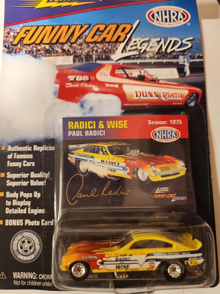 Johnny Lightning Funny Car Legends Radici & Wise Temporada 1975 Hecho en 1999 Foto 1 de 1