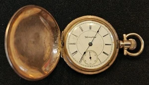 Antique HAMPDEN Canton O. Watch 1879 17J GF Case Ser. 3183157 Runs Clean - Picture 1 of 17
