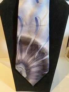 J. Garcia Designer Silk Men’s Tie Collection Fourteen Banyan Tree Blue Silver - Picture 1 of 5
