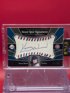 2004 Upper Deck Sweet Spot Signatures Kerry Wood/45 - Picture 1 of 3