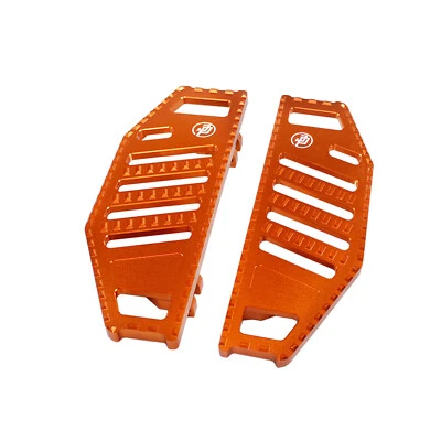 Orange Big Foot Pedal Floorboards for Harley 12-16 FLD Fat Boy FLST FLSTSB  Foto 1 de 4