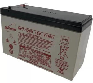 EnerSys Genesis NP7-12FR 12V 7Ah F1 Flame Retardant SLA Battery - Picture 1 of 5