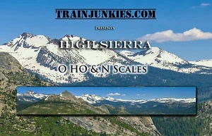 TrainJunkies High Sierra Model Railroad Backdrop - Picture 1 of 6