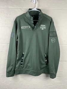Texas A&M Aggies Mens Sweatshirt Medium 1/4 Snap OHT Military Appreciation Camo - Picture 1 of 6