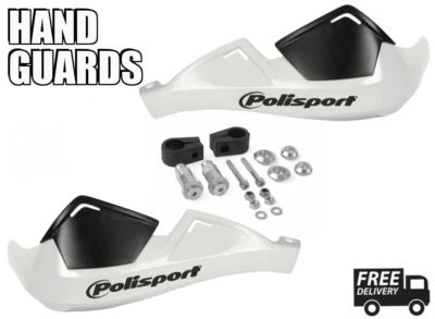 Guardamanos Polisport blancos para moto para Yamaha TY 350 N 85 Foto 1 de 4