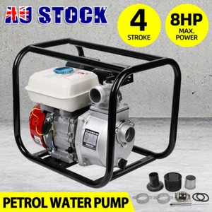 2" Petrol Water Pump 8HP 210CC Water Transfer High Flow Fire Fighting Irrigation - Picture 1 of 12