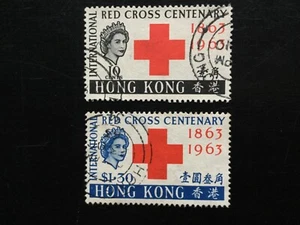 HONG KONG 1963 Red Cross Centenary Set VFU (C29) - Picture 1 of 2