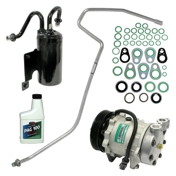 Dodge Ram 1500 2002 2003 3,7 L 4,7 L compresor de aire acondicionado con kit de instalación Foto 1 de 3