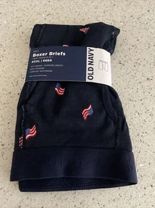 Calzoncillos boxer lavados suaves azul marino antiguo bandera de América XXXL NUEVO CON ETIQUETAS - Imagen 1 de 5