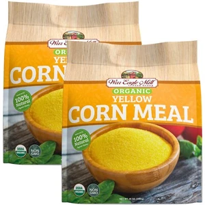 Organic Yellow Cornmeal, 48 Ounce Bag (2-Pack) - Picture 1 of 9