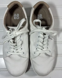 ABEO Addie White Canvas Sneakers Womens Size 8 Arch Support Orthotic Insole - Picture 1 of 24