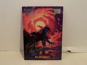 1994 Marvel Masterpieces Gold Signature Parallel #10 Blackout Hildebrandt - Picture 1 of 3
