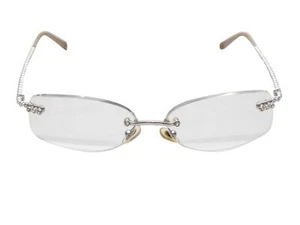 Silver Tiffany & Co. Rimless Crystal-Embellished Eyeglasses - Picture 1 of 4