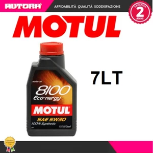 7lt Olio  8100 Eco-Energy 5W30 100% Synthetic (MARCA-MOTUL) - Imagen 1 de 1