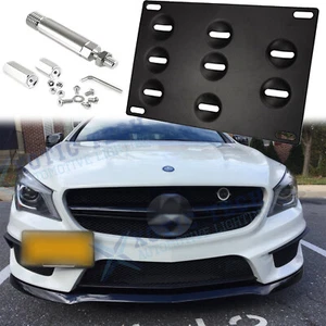 Tow Hook License Plate Bumper Mount Bracket Holder For Mercedes-Benz 2008-2018 - Bild 1 von 10