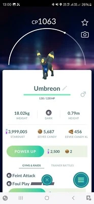 Pokémon Umbreon ( Night Scarf ) GO - Image 1 of 2