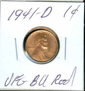1941 D LINCOLN CENT ULTRA FINEST GRADE CHERRY RED   * - Picture 1 of 2