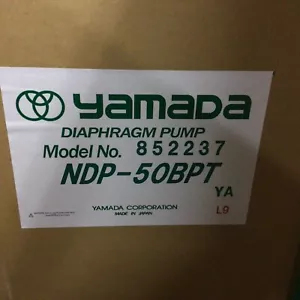 YAMADA 852237 NDP-50BPT 2" Polypropylene Air Operated Double Diaphragm Pump New - Picture 1 of 2