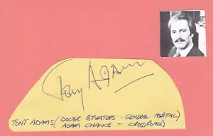Tony Adams - Soap operas - Crossroads - Adam Chance - SIGNED AUTOGRAPH BOOK PAGE - Picture 1 of 2