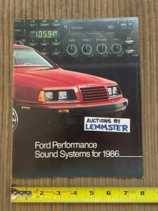 Brochure info catalogo sistemi audio auto Ford Performance 1986 - Foto 1 di 4