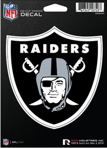 Oakland Raiders Die Cut Decal-Car Window, Laptop, Tumbler. See Description Cover