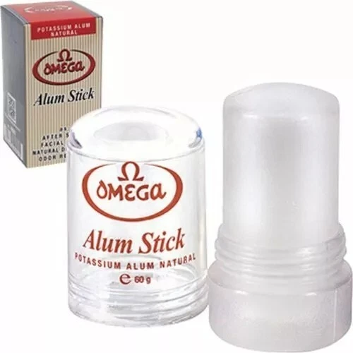 Omega Natural Alum Stick Roll on Deodorant for under arm Men Women Made in Italy - Imagem 1 de 2