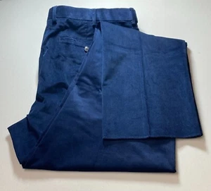 $90 New Lands' End Men's Trad Fit Fine Wale Stretch CW Cord Pants Navy 44x38 - Picture 1 of 15