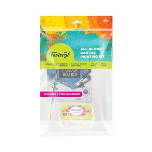 Fevicryl All in One Canvas Kit with 1 Canvas, 1 Brush, 1 Acrylic Colour Kit - Picture 1 of 7