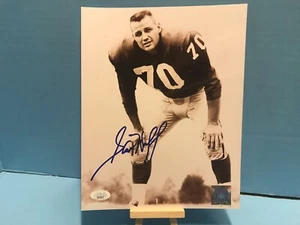 SAM HUFF SIGNED 8X10  Washington redskins NY giants  WV mountaineers  JSA COA    - Picture 1 of 3
