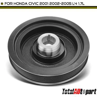 New 1Pc Harmonic Balancer Assembly for Honda	Civic 2001-2005 L4 1.7L 13810PLMA01 — 第 1/4 张图片