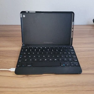 ZaggKeys Apple iPad Mini BLACK Folio Full Body Case Lit-Keyboard zagg-keys - Picture 1 of 13