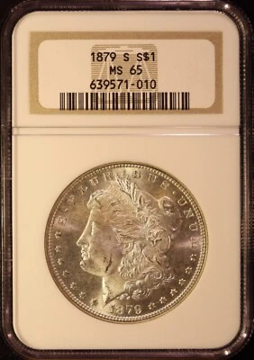 1879-S Morgan Silver Dollar - NGC MS65! Nice Proof-Like Eye Appeal! Pretty Coin! - Image 1 of 3