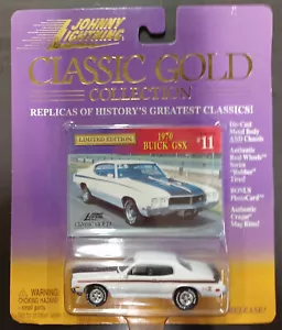 1:64 Premium Diecast Johnny Lightning Classic Gold 1970 Buick GSX w Real Riders - Picture 1 of 1